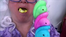 Bad Baby Victoria  Annabelle Granny Gummy Real Chocolate Bunny Easter Candy Challenge Freak Family