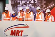 Najib launches tunnelling works for new MRT line