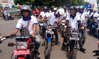Rekaman Kampanye Gunakan Motor Plat Merah Viral di Medsos