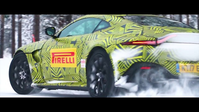 VÍDEO: Aston Martin Vantage 2018, se pone a tono a -28 C