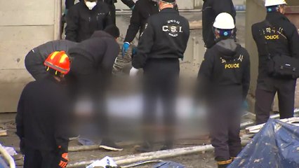 해운대 엘시티 공사장 추락사고...근로자 4명 사망 / YTN