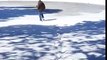 Marcher sur un lac gelé... idée brillante... vraiment ?