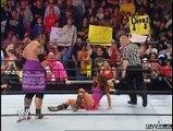 WWE Umaga vs Maria and Kurt Angle -John Cena Saved Maria TwoTimes