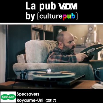 Aujourd'hui c'est la Pub VDM by Culture Pub:Specsavers vous démontre que des bonnes lunettes peuvent sauver vos vinyles préférés