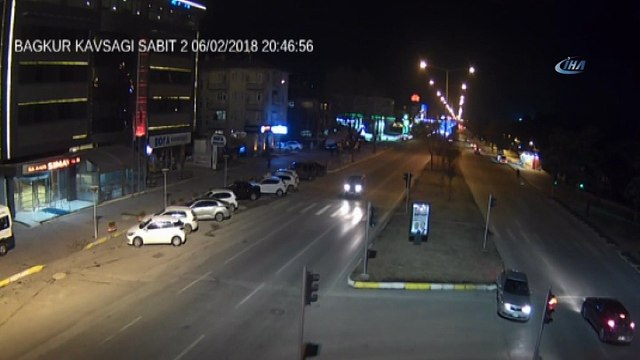 Erzincan'daki trafik kazaları MOBESE kameralarında