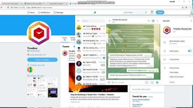 Timebox (TB) Airdrop New ICO Token, New Coin Bounty Airdrop Free Giveaway