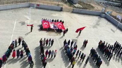 Giresunlu öğrencilerden Afrin’deki Mehmetçiklere marşlı destek