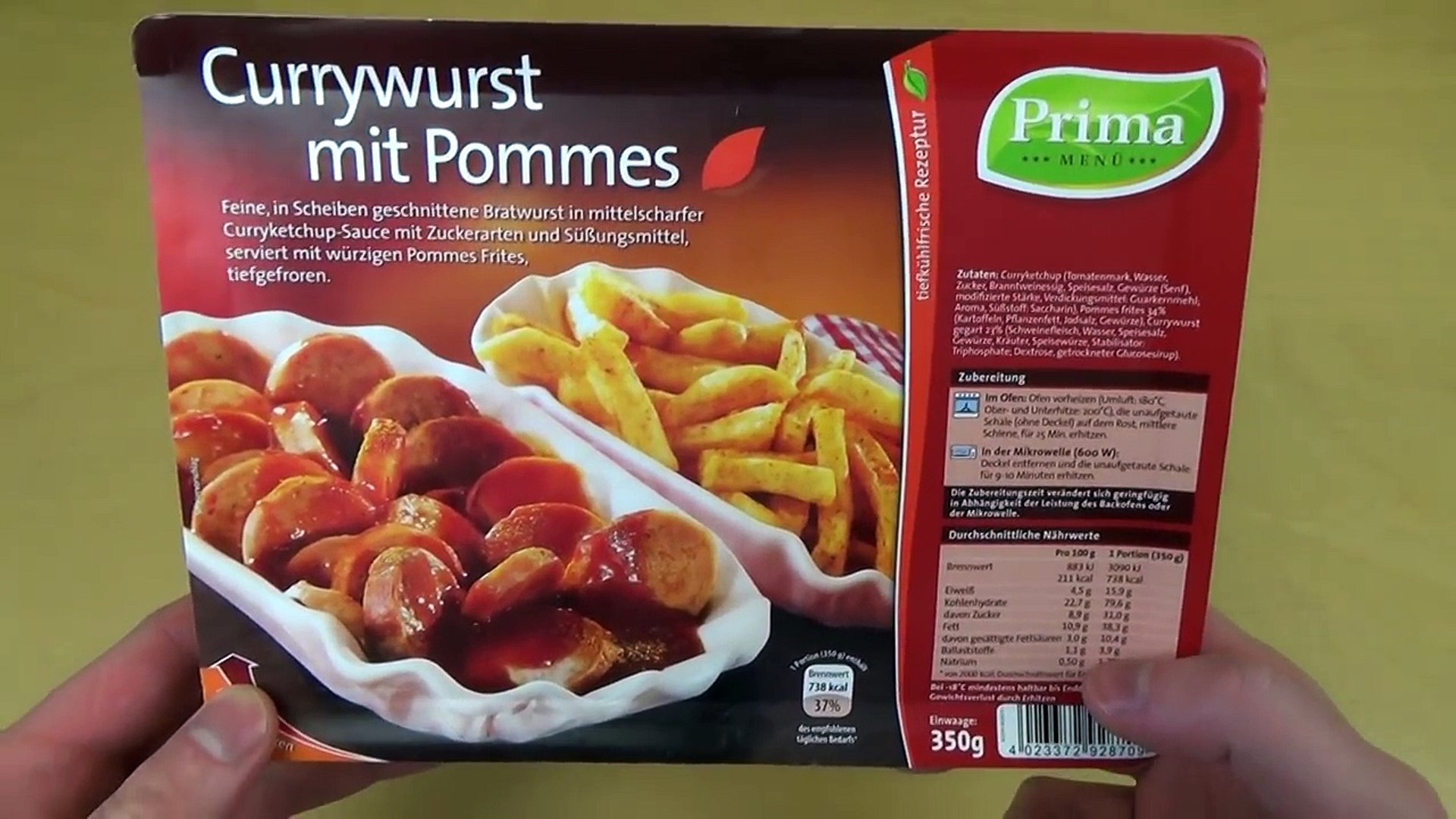 Frozen Fast Food Prima Menu Currywurst Mit Pommes Video Dailymotion