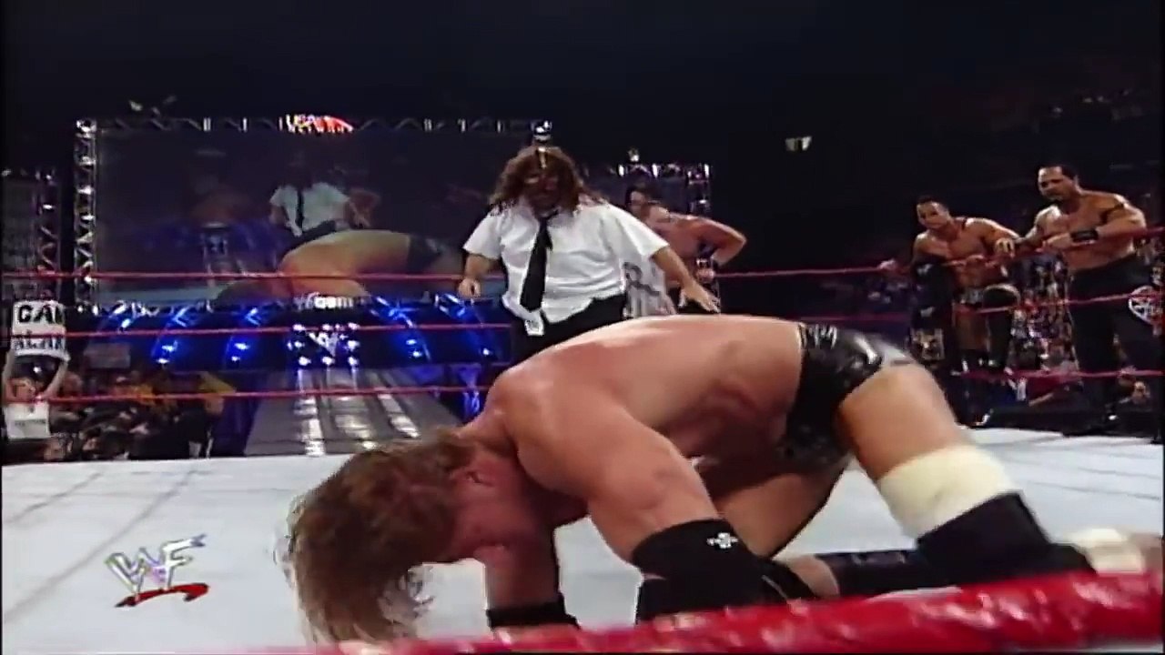 DX vs Mankind, The Rock & The Acolytes Raw January 10, 2000 part 2
