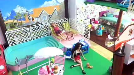 Casa de Barbie Actualizada Hecha de Carton Reciclado Parte 1