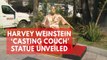 Harvey Weinstein 'casting couch' statue unveiled ahead of Oscars