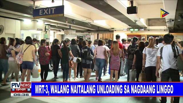 MRT-3, walang naitalang 'unloading' sa nagdaang linggo