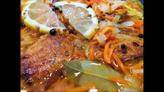 РЫБА ПОД МАРИНАДОМ с овощами. Праздничное блюдо. Донская кухня. (Marinated Fish)