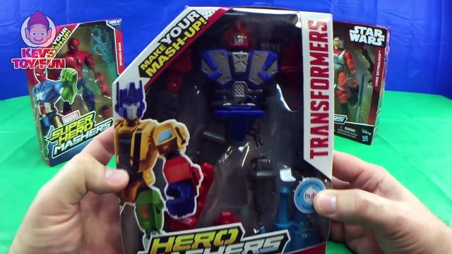 Spiderman Darth Vader Luke Skywalker Transformers Heatwave Superhero Hero Mashers Toy Story Battle