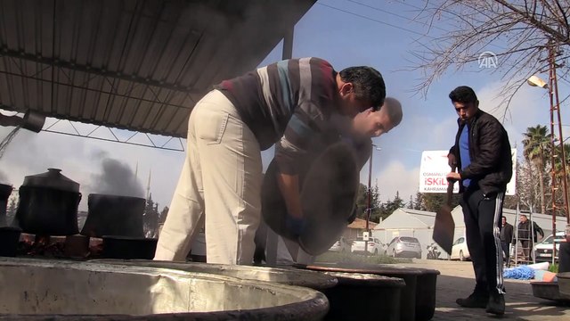 Mehmetçik'e 500 yıllık Osmanlı mutfağından gelen ordu yemeği - KİLİS