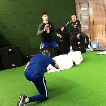 El entrenamiento de Courtois para seducir al Real Madrid