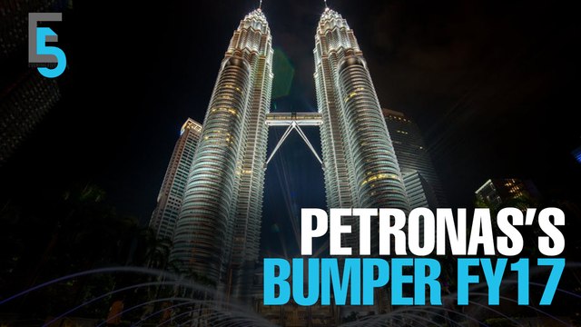 EVENING 5: Petronas surges 91.2% for FY17