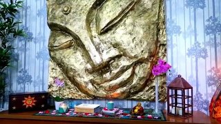 The greatest craft of my life - giant buddha 3D mural diy