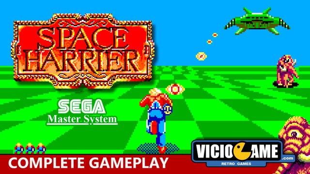 Space Harrier (Master System) Complete Gameplay