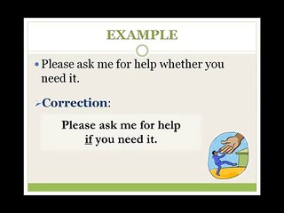 WHETHER/ WHETHER OR NOT - Common Mistakes in English - Part 2