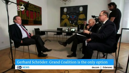 Germany: Schröder urges SPD to join new grand coalition | DW English