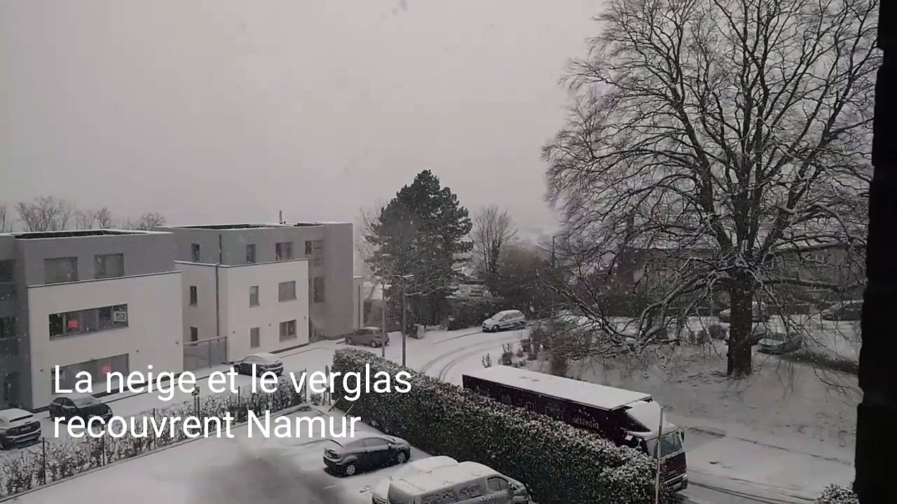 Neige et verglas sur Namur