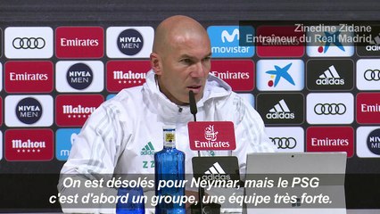 Football/Real Madrid: Zidane se méfie du PSG, même sans Neymar