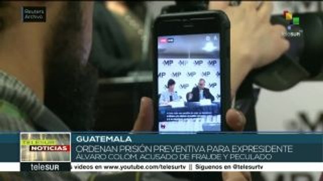 Ordenan prisión preventiva para expresidente de Guatemala Álvaro Colom