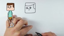How to draw Jeff - Clarence تعليم الرسم للاطفال | كيف ترسم جيف كلارنس بالخطوات
