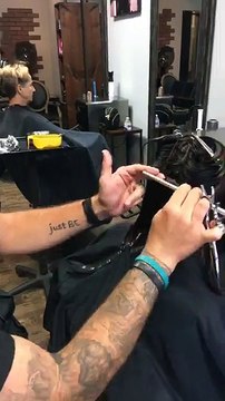 How to Cut a Textured Bob Haircut step by step