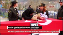 Afrin şehitleri son yolculuğuna uğurlandı