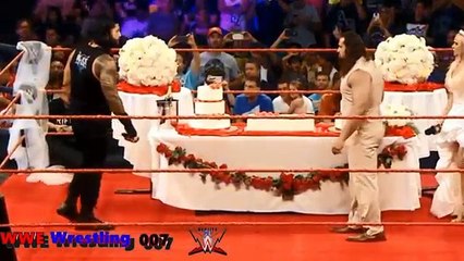 WWE Raw 2018 Roman  Reigns returns for attacking Lana and Rusev in Wedding Days, the beautiful lana is on wedding days with rusev but the doog roman reigns returns and interrumps the wedding, roman reigns attack lana and rusev, EMOCIONAL MATCH REAL