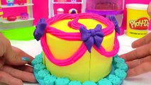 Barbie Orders A Playdoh Cake And Gets Shopkins Surprise Cake with Season 5 Blind Bags