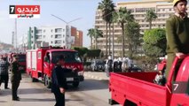 فيديو..عروض تدريبية لقوات الحماية المدنية بشوارع كفر الشيخ