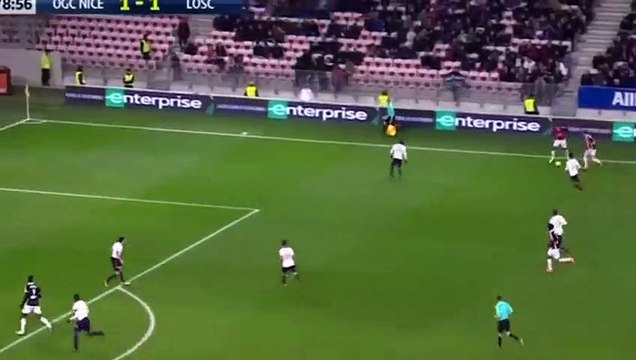 Résumé Nice 2-1 Lille buts Wylan Cyprien