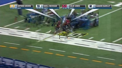 Simulcam: Antonio Brown vs. OBJ vs. Julio Jones vs. Saquon Barkley