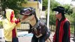 Dinosaurio y Los Manitos de paseo en Santiago Nuevo Leon/Manito y Maskarin