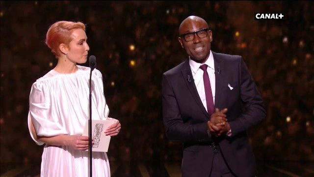 Noomi Rapace et Lucien Jean-Baptiste Il faut célébrer les scénaristes, ce sont les premiers cinéastes - César 2018