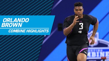 Orlando Brown 2018 NFL Scouting Combine workout