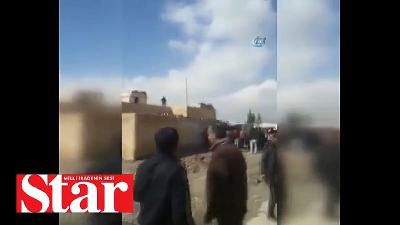 Münbiç�te köylüler, terör örgütü PKK�nın kontrol noktalarına saldırarak teröristleri kovdu