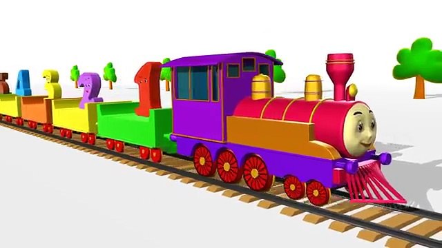 Learn Numbers for Kids   3D Animation Numbers Train Song for children