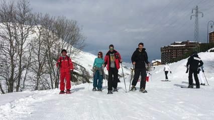 L'activité de la raquette aux Ménuires