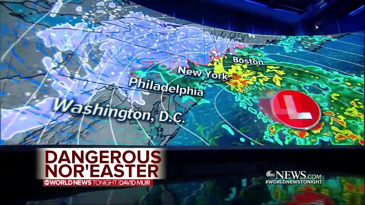 Massive nor'easter bearing down on East Coast