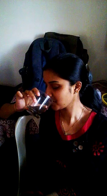 drinking girl