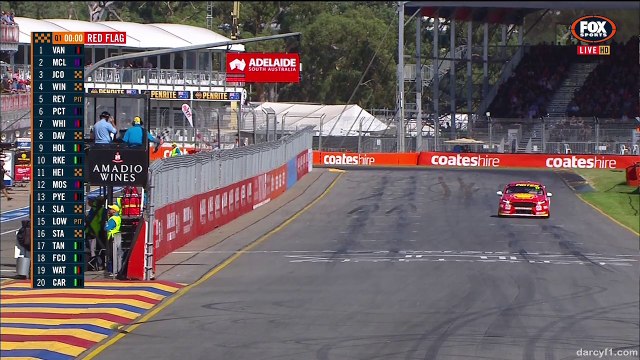 V8 Supercars Adelaide 2018 Qual 1 Whincup Big Crash
