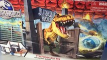 Mundo Jurásico Jurassic World Lockdown Playset T-Rex dinosaurios para niños