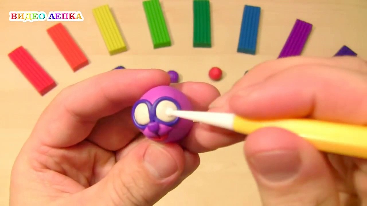 ЛЕПКА ИЗ ПЛАСТИЛИНА ДЛЯ ДЕТЕЙ. ЁЖИК | Видео Лепка