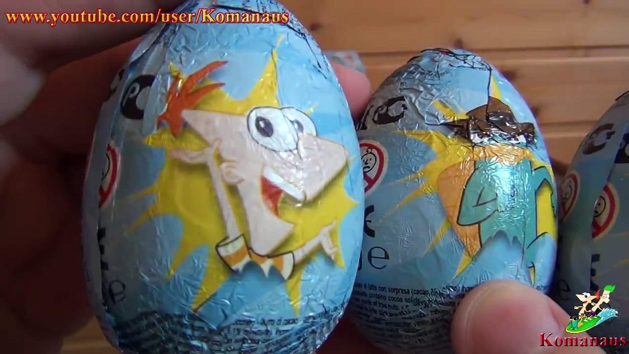 Phineas and Ferb Surprise Eggs Disney Chocolate...