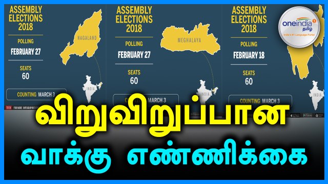 திரிபுரா, மேகாலயா, நாகாலாந்து தேர்தல்- விறுவிறுப்பான வாக்கு எண்ணிக்கை