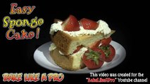 Easy Sponge Cake Recipe ! / Strawberry Shortcake Recipe